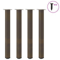 vidaXL Nogi do stołu barowego 4 szt. Naturalna stal 90-92 cm Stal