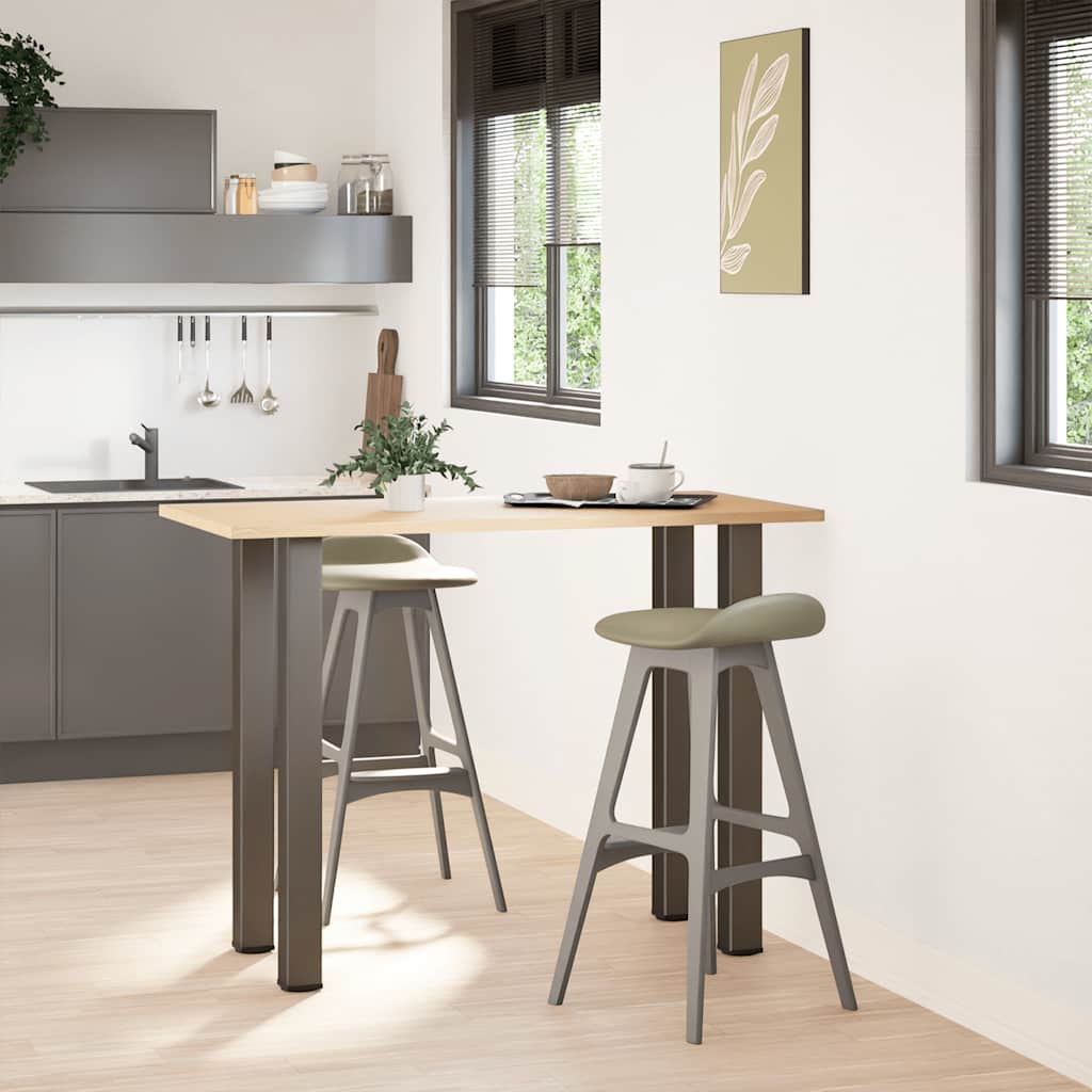 vidaXL Nogi do stołu barowego 4 szt. Naturalna stal 90-92 cm Stal