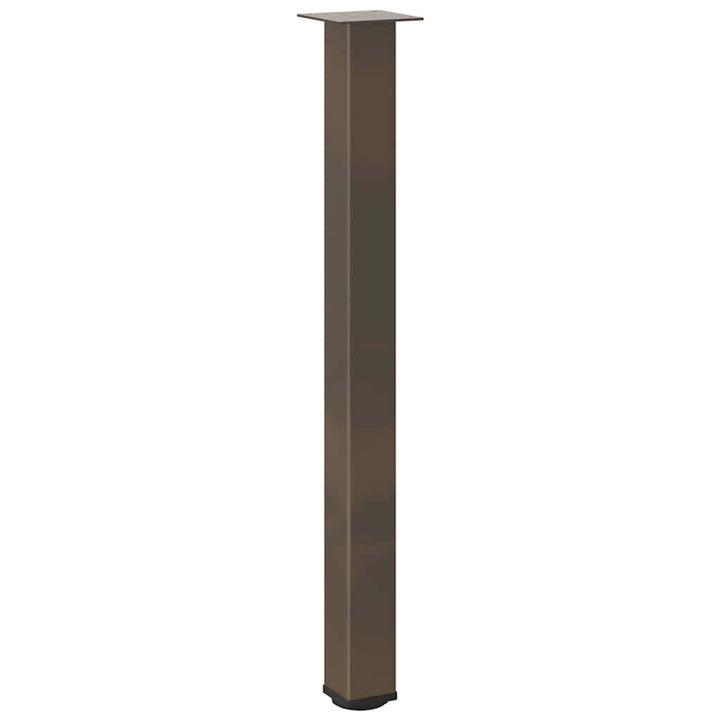 vidaXL Nogi do stołu barowego 4 szt. Naturalna stal 90-92 cm Stal