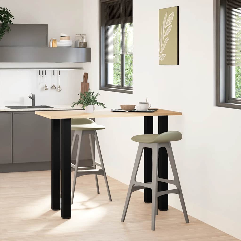 vidaXL Nogi do stołu barowego 4 szt. Czarne 100-102 cm Stalowe