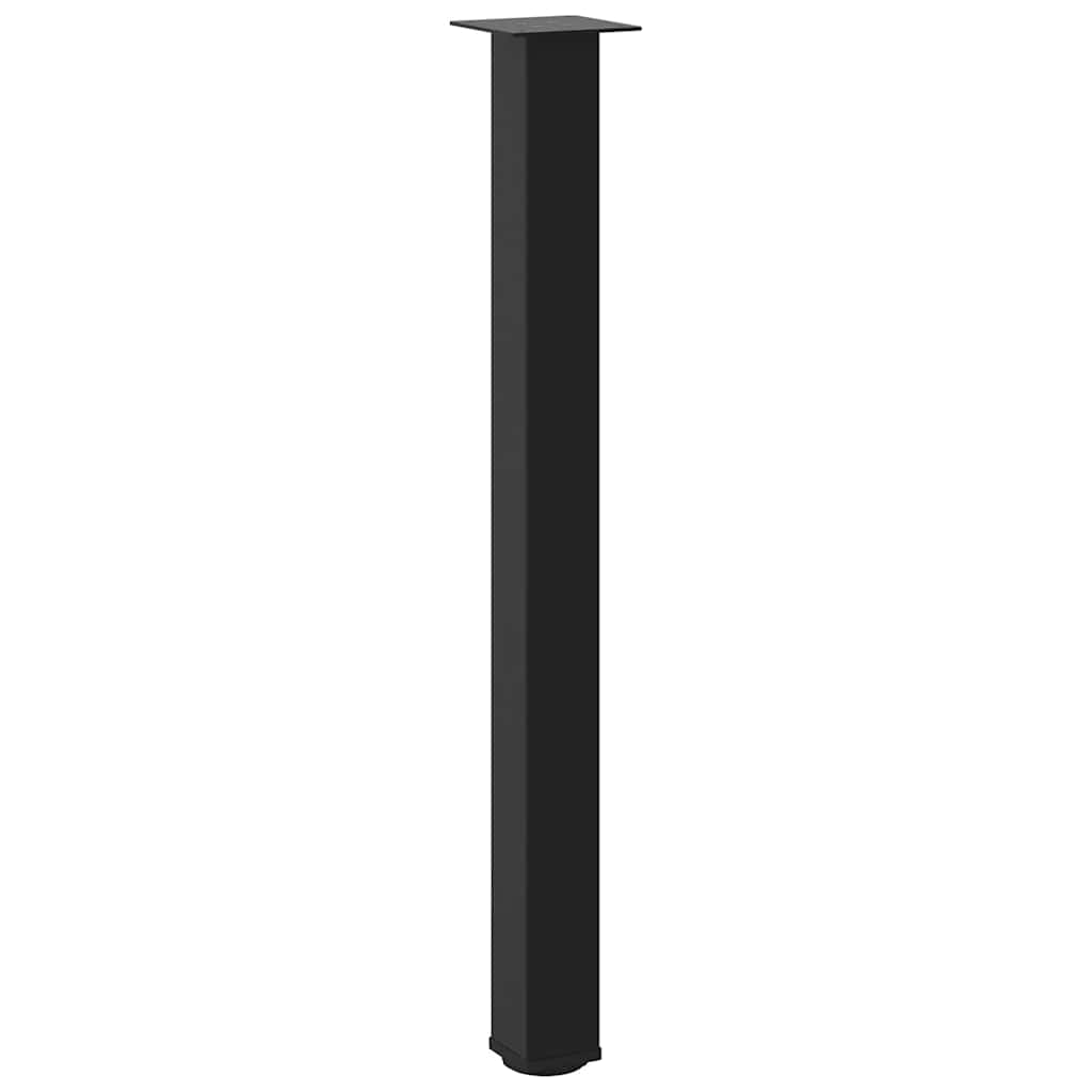 vidaXL Nogi do stołu barowego 4 szt. Czarne 100-102 cm Stalowe