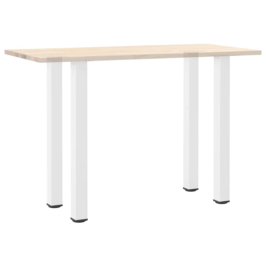 vidaXL Nogi do stołu barowego 4 szt. Białe 100-102 cm Stal