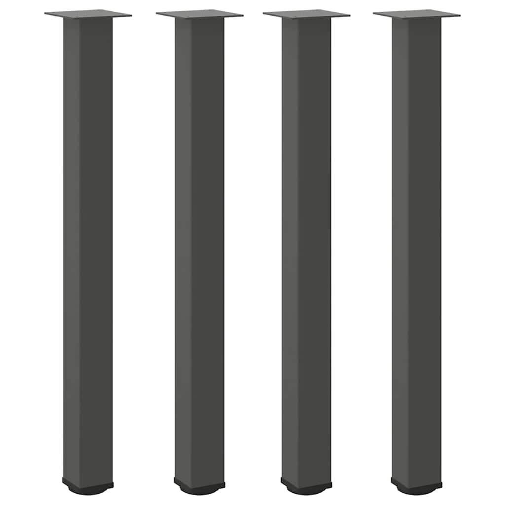 vidaXL Nogi do stołu barowego 4 szt. Antracyt 100-102 cm Stal