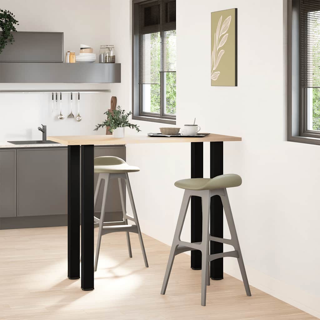 vidaXL Nogi do stołu barowego 4 szt. Czarne 110-112 cm Stalowe