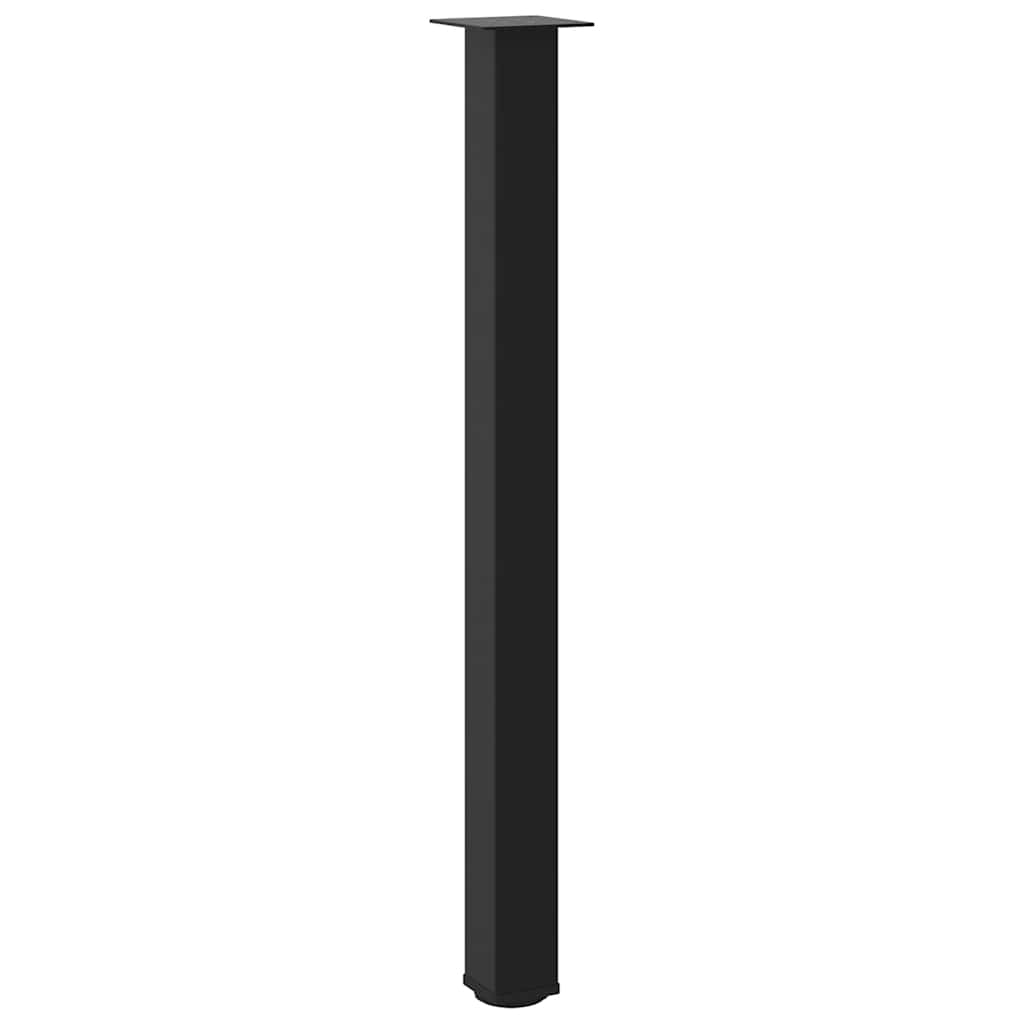 vidaXL Nogi do stołu barowego 4 szt. Czarne 110-112 cm Stalowe