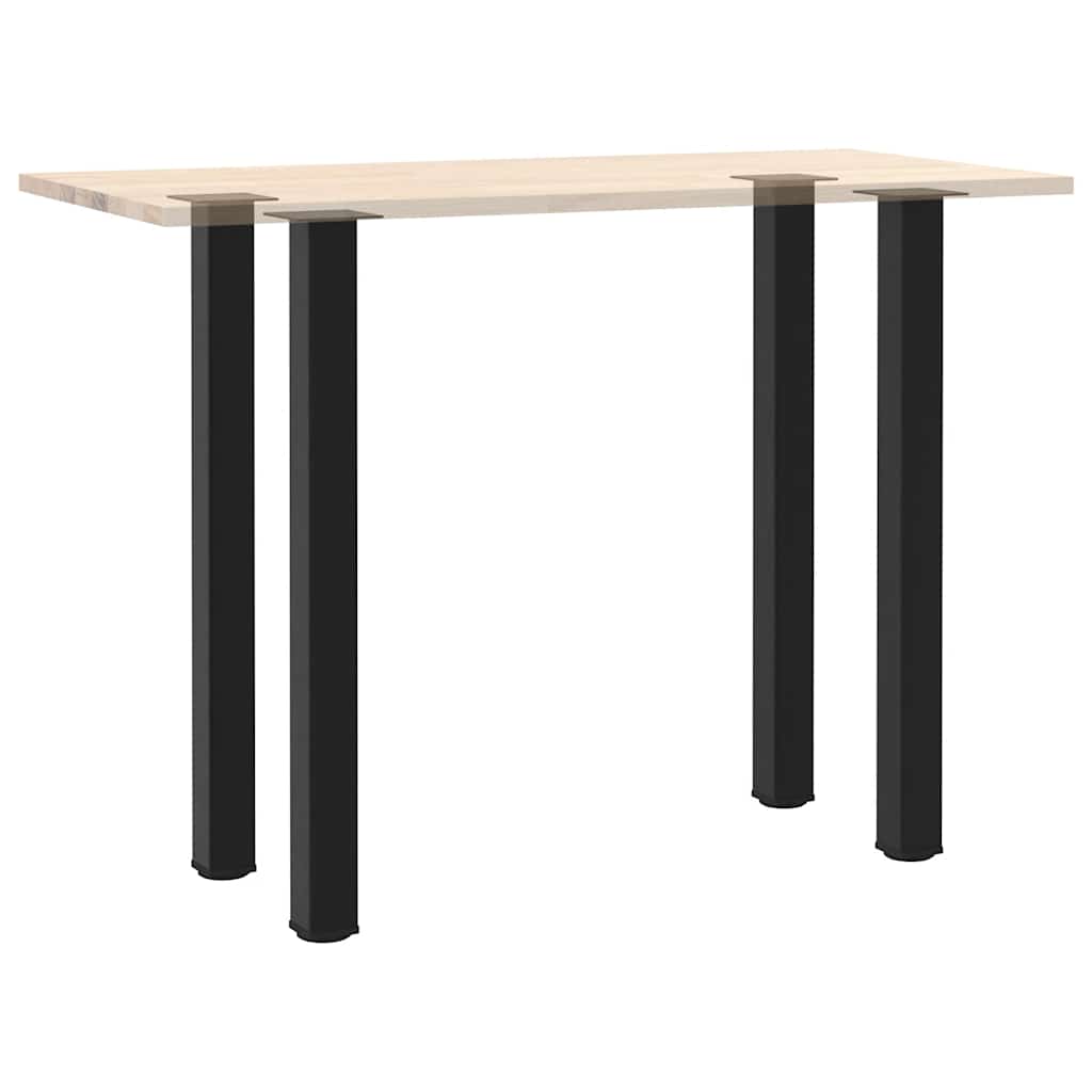 vidaXL Nogi do stołu barowego 4 szt. Czarne 110-112 cm Stalowe