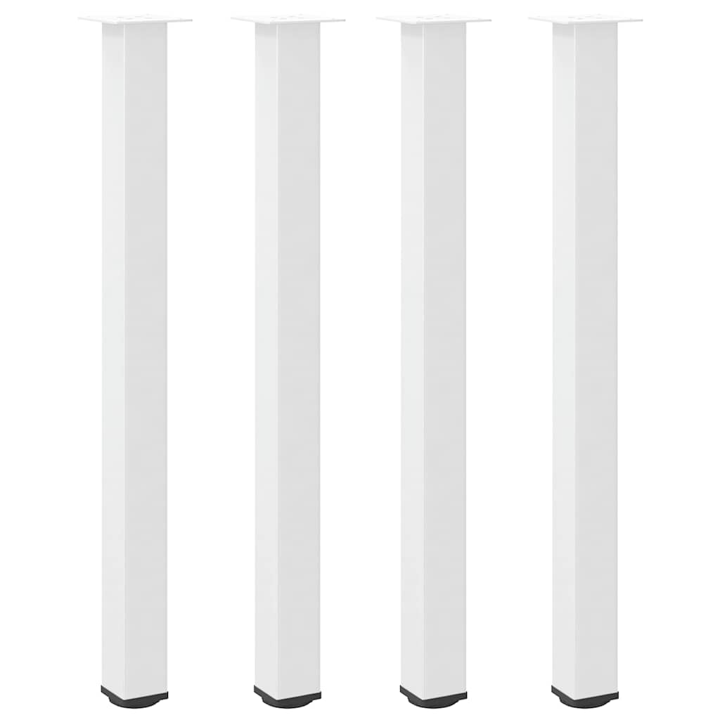 vidaXL Nogi do stołu barowego 4 szt. Białe 110-112 cm Stal