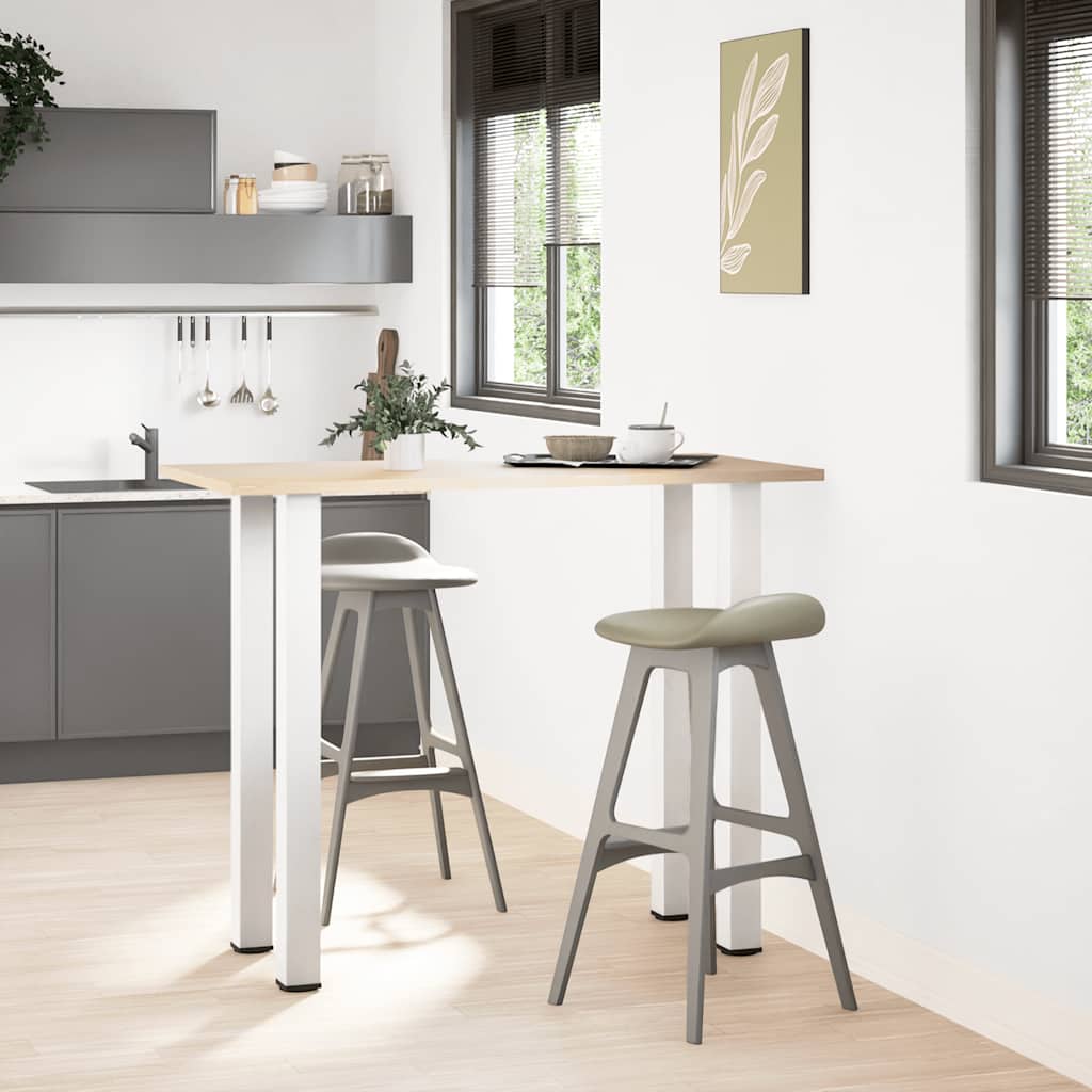 vidaXL Nogi do stołu barowego 4 szt. Białe 110-112 cm Stal