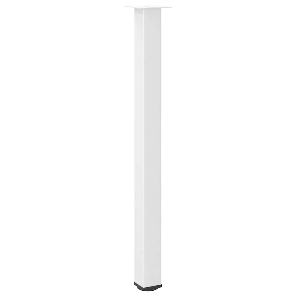 vidaXL Nogi do stołu barowego 4 szt. Białe 110-112 cm Stal