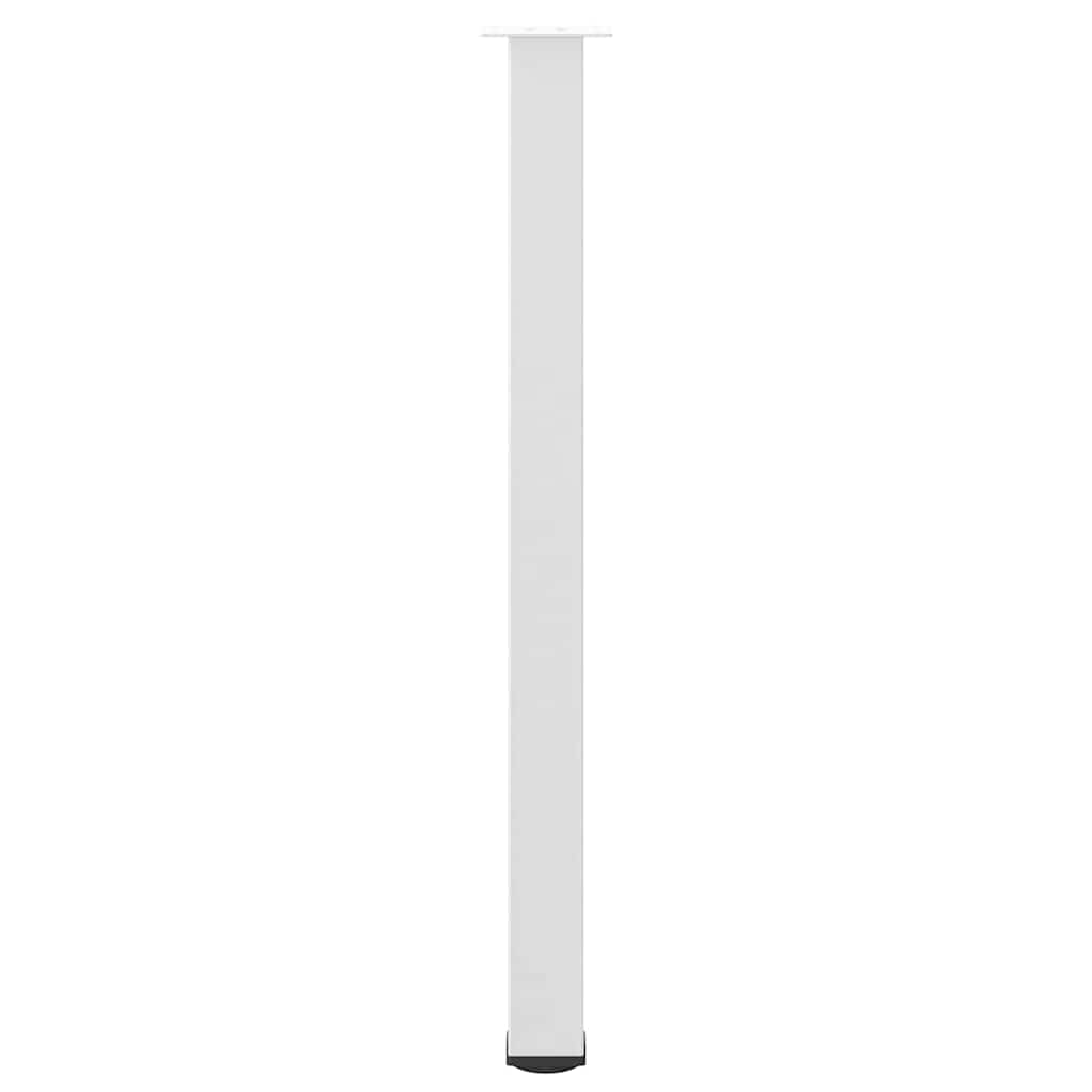 vidaXL Nogi do stołu barowego 4 szt. Białe 110-112 cm Stal