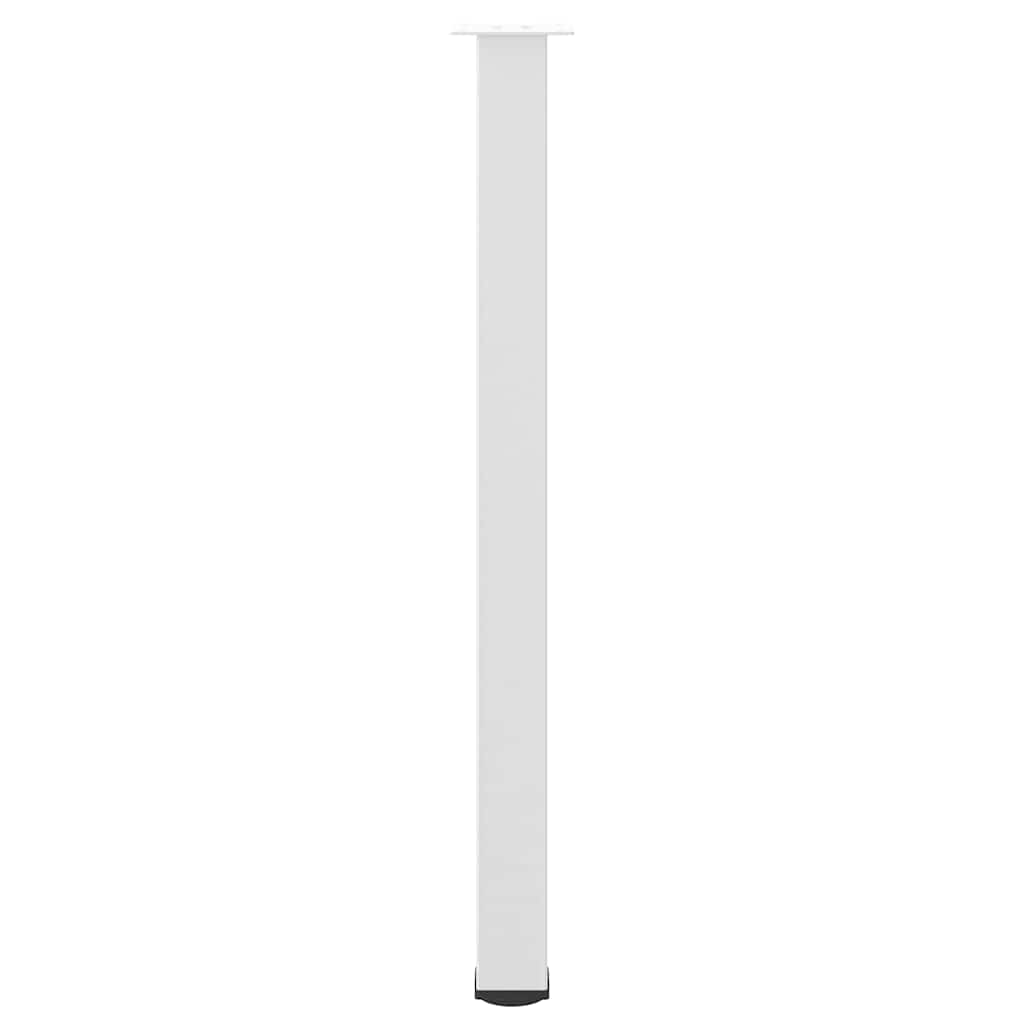 vidaXL Nogi do stołu barowego 4 szt. Białe 110-112 cm Stal