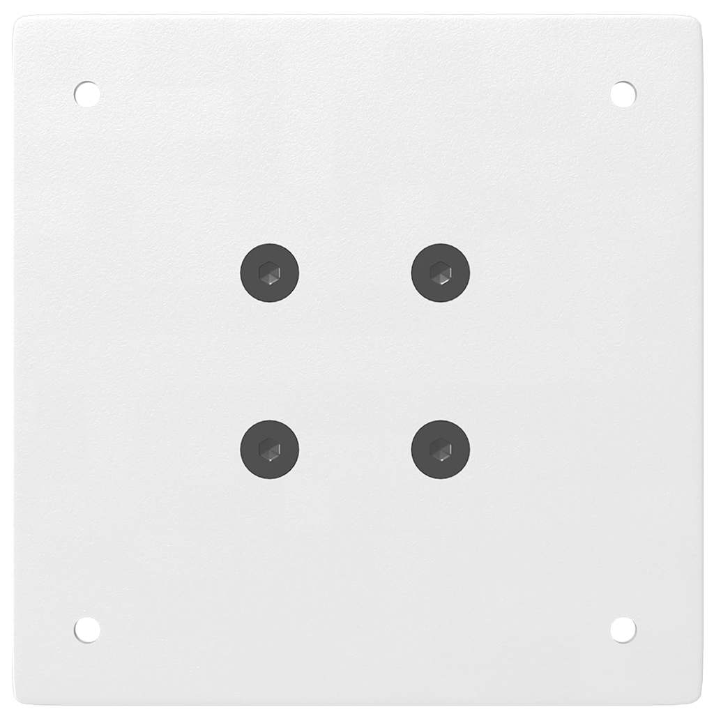 vidaXL Nogi do stołu barowego 4 szt. Białe 110-112 cm Stal