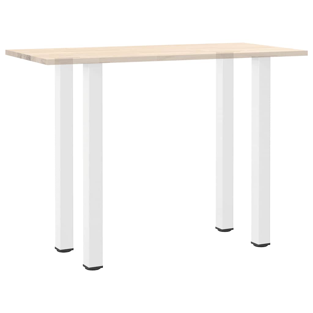 vidaXL Nogi do stołu barowego 4 szt. Białe 110-112 cm Stal