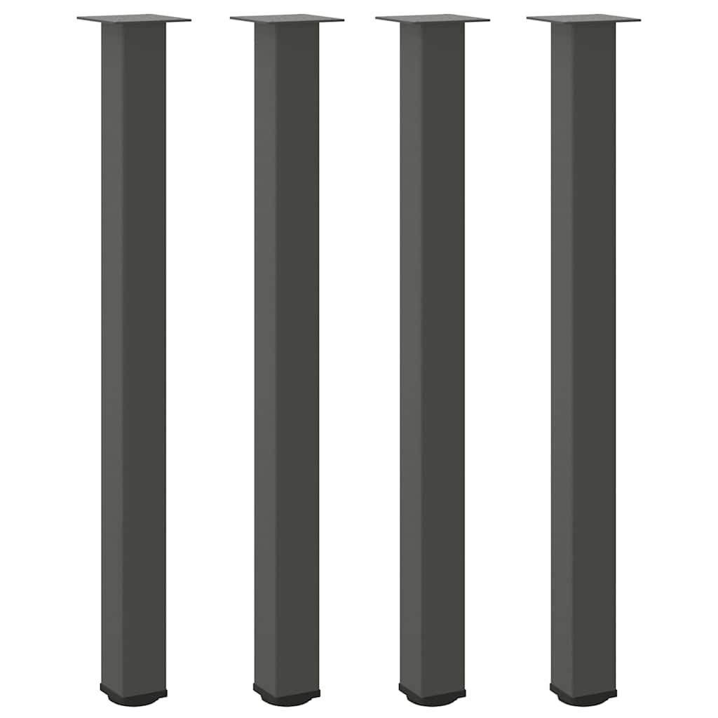 vidaXL Nogi do stołu barowego 4 szt. Antracyt 110-112 cm Stal