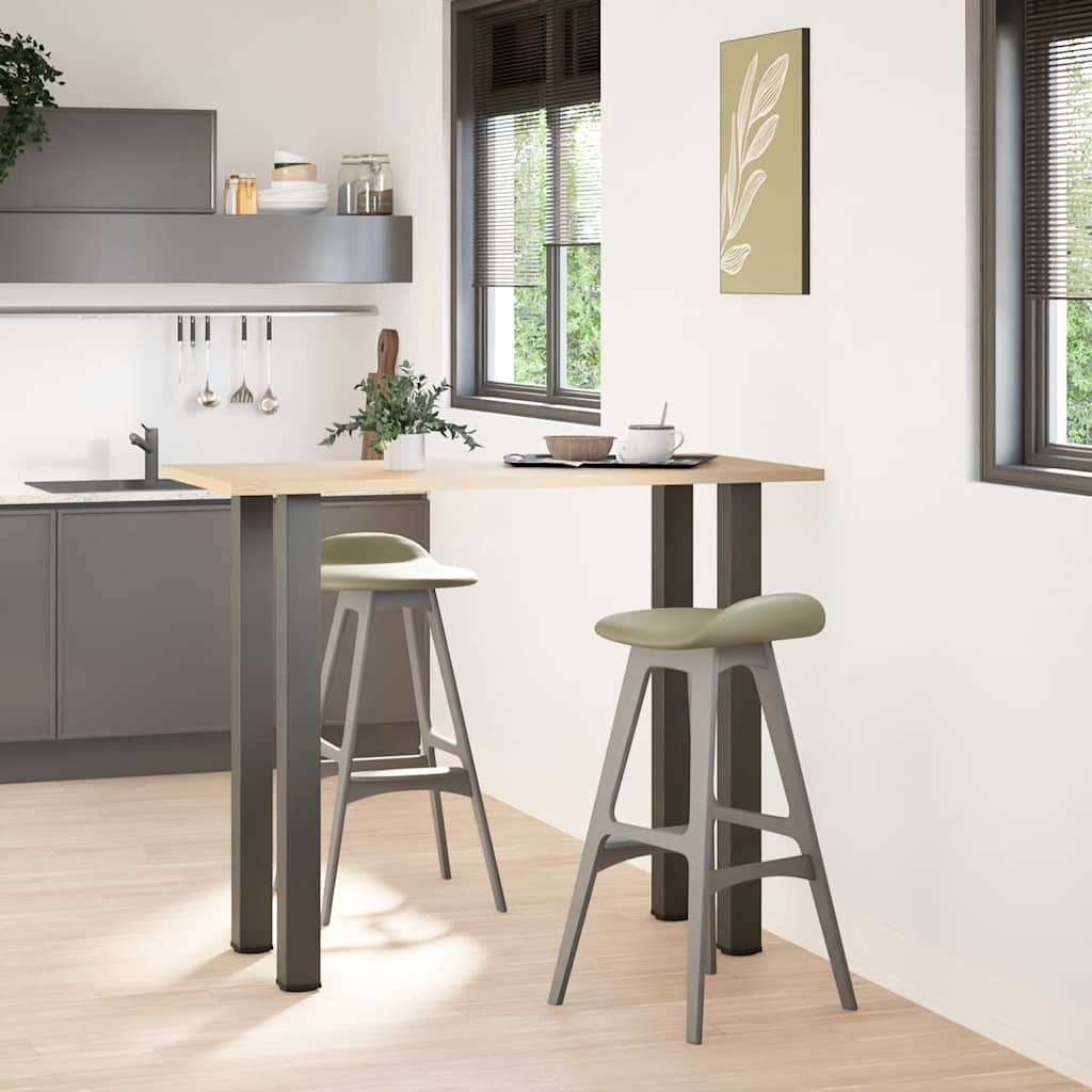 vidaXL Nogi do stołu barowego 4 szt. Antracyt 110-112 cm Stal