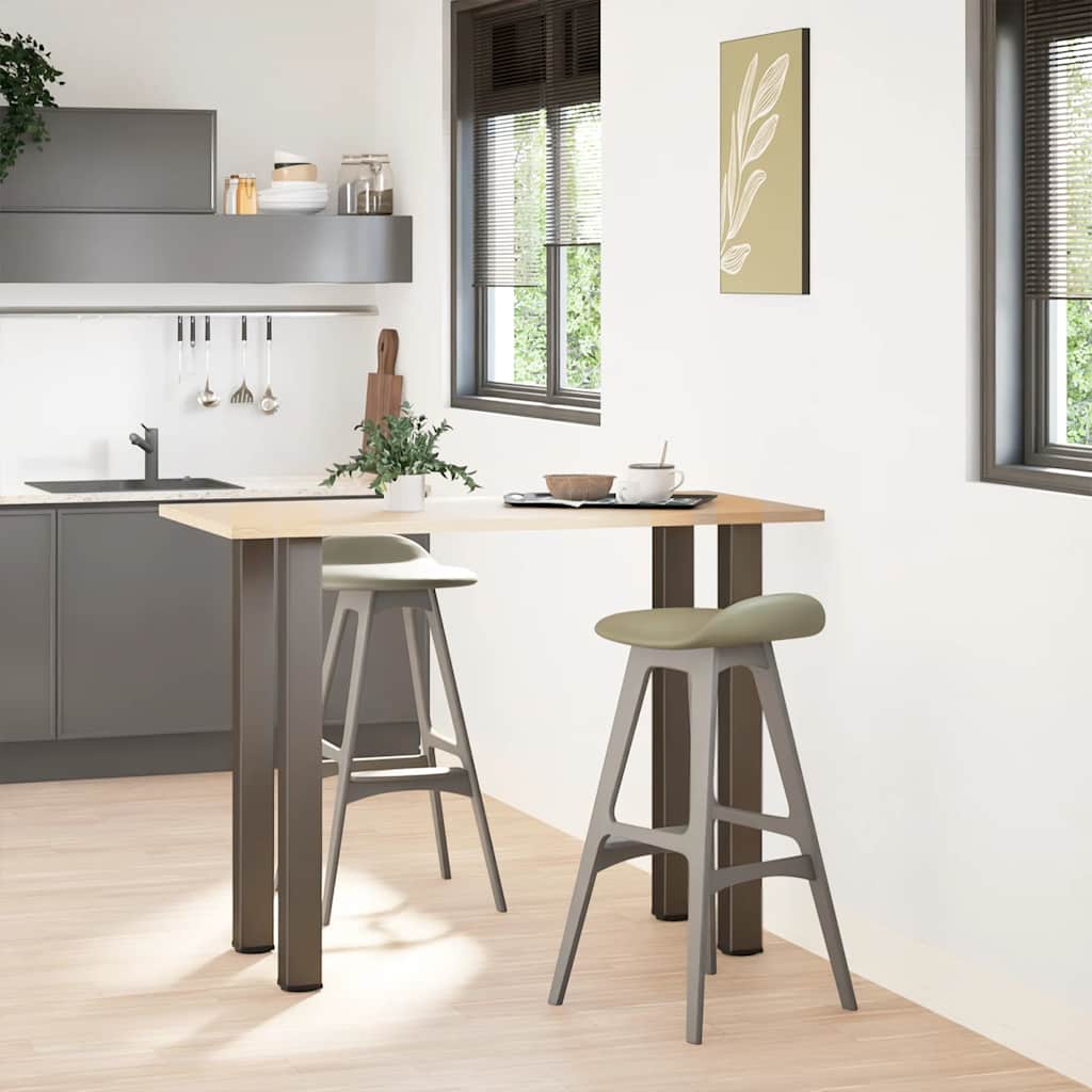 vidaXL Nogi do stołu barowego 4 szt. Naturalna stal 110-112 cm Stal