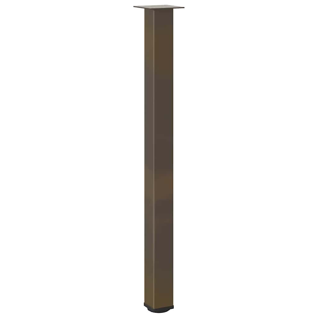 vidaXL Nogi do stołu barowego 4 szt. Naturalna stal 110-112 cm Stal