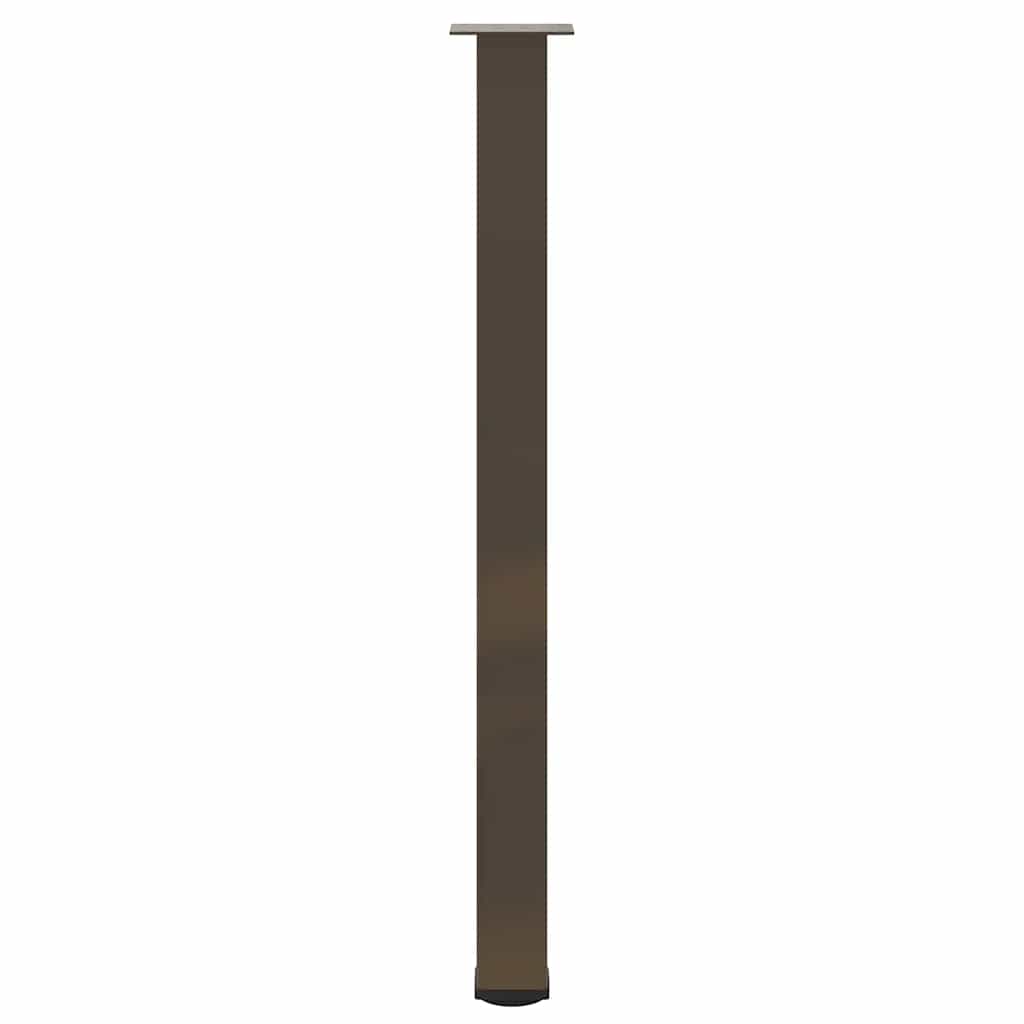 vidaXL Nogi do stołu barowego 4 szt. Naturalna stal 110-112 cm Stal
