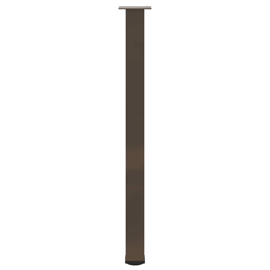 vidaXL Nogi do stołu barowego 4 szt. Naturalna stal 110-112 cm Stal