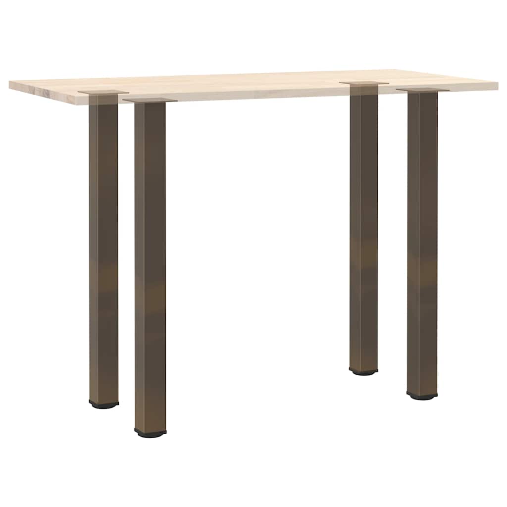 vidaXL Nogi do stołu barowego 4 szt. Naturalna stal 110-112 cm Stal