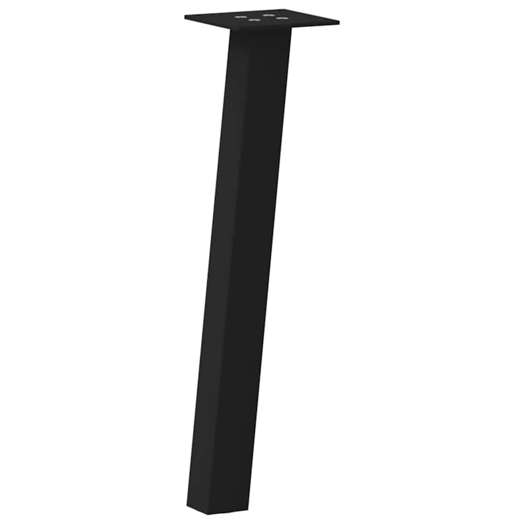 vidaXL Nogi do stolika kawowego 4 szt. Czarne 30 cm Stalowe