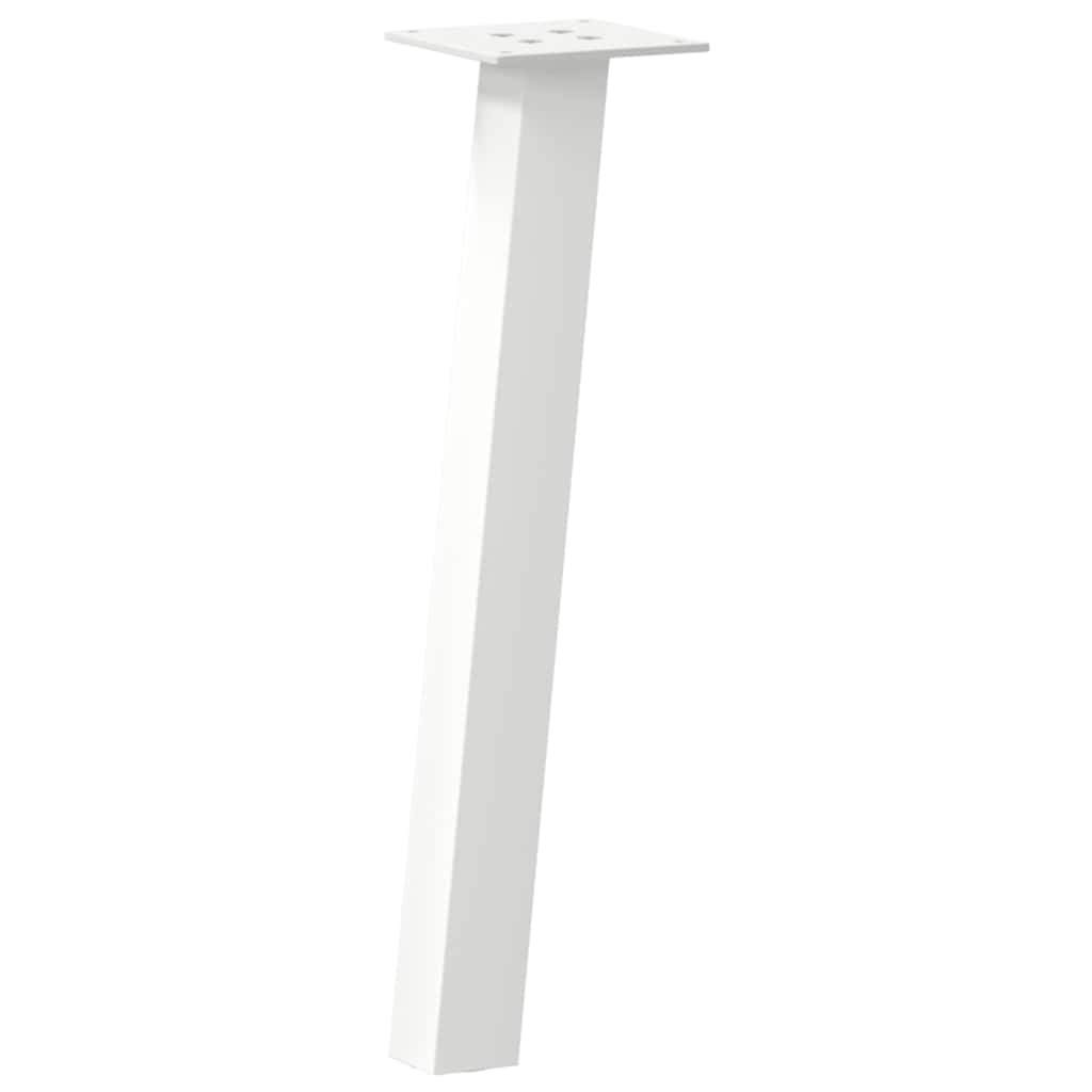 vidaXL Nogi do stolika kawowego 4 szt. Białe 30 cm Stalowe
