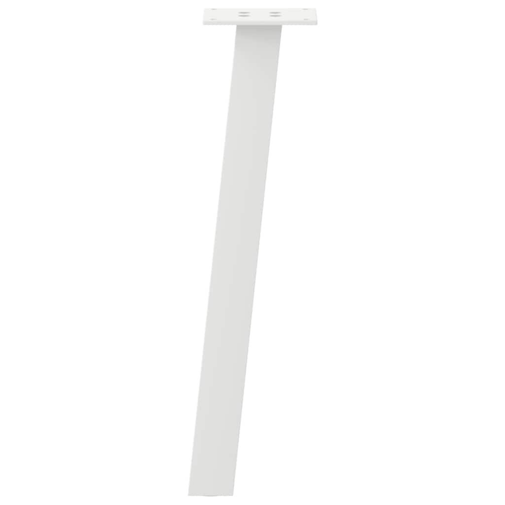 vidaXL Nogi do stolika kawowego 4 szt. Białe 30 cm Stalowe