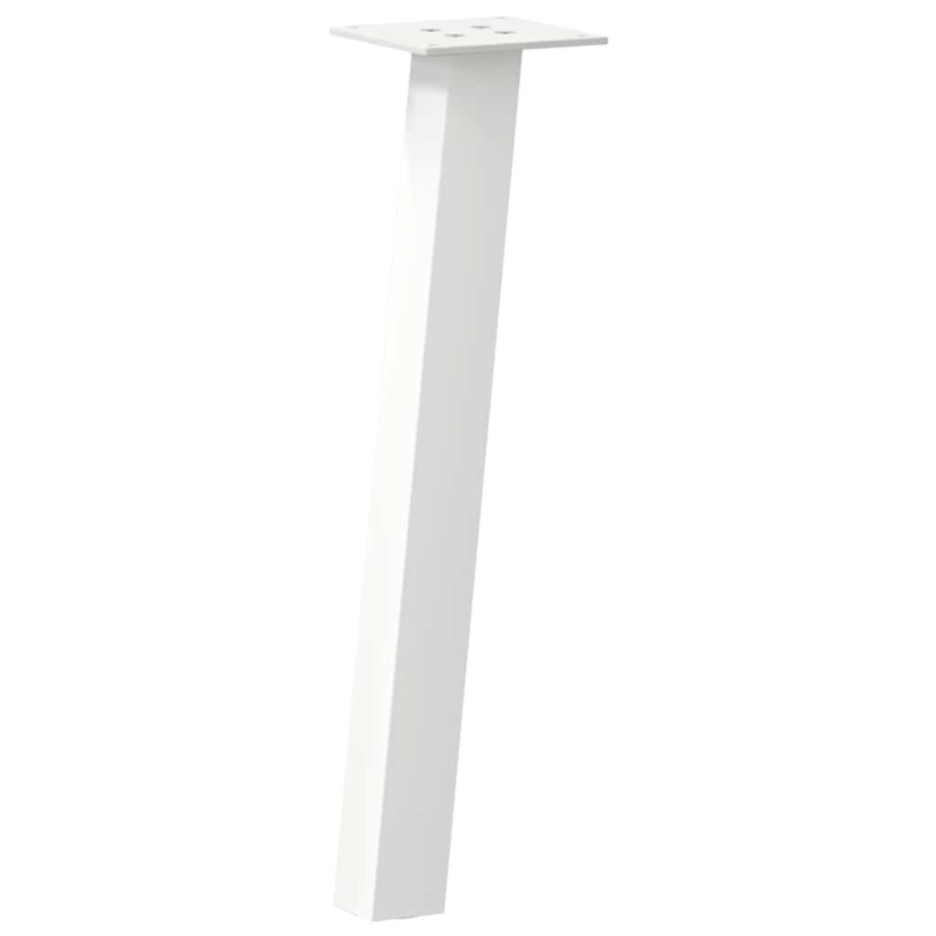 vidaXL Nogi do stolika kawowego 4 szt. Białe 42 cm Stalowe
