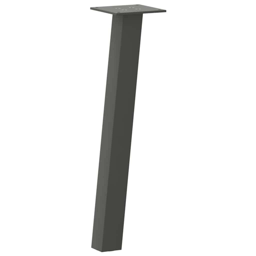 vidaXL Nogi do stolika kawowego 4 szt. Antracyt 42 cm Stal