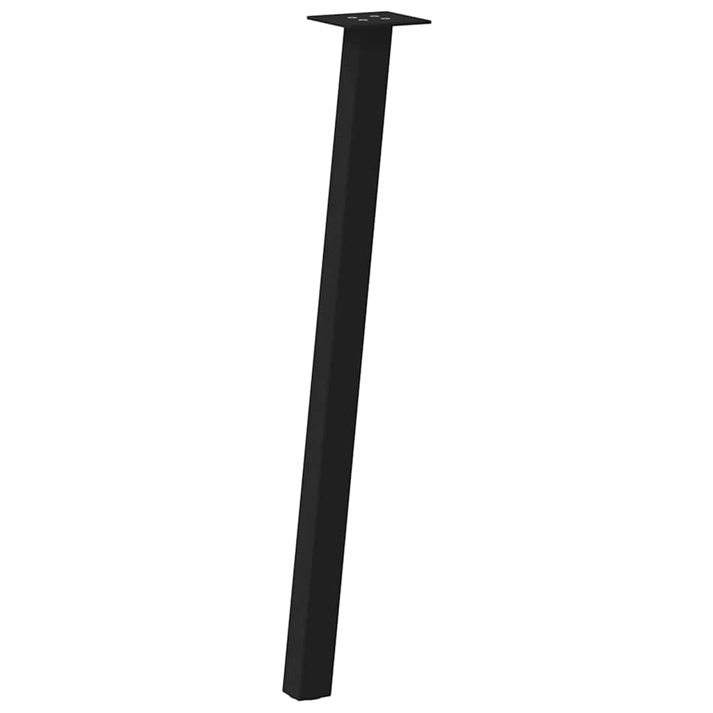 vidaXL Nogi do stołu konsolowego 4 szt. Czarne 72 cm Stalowe