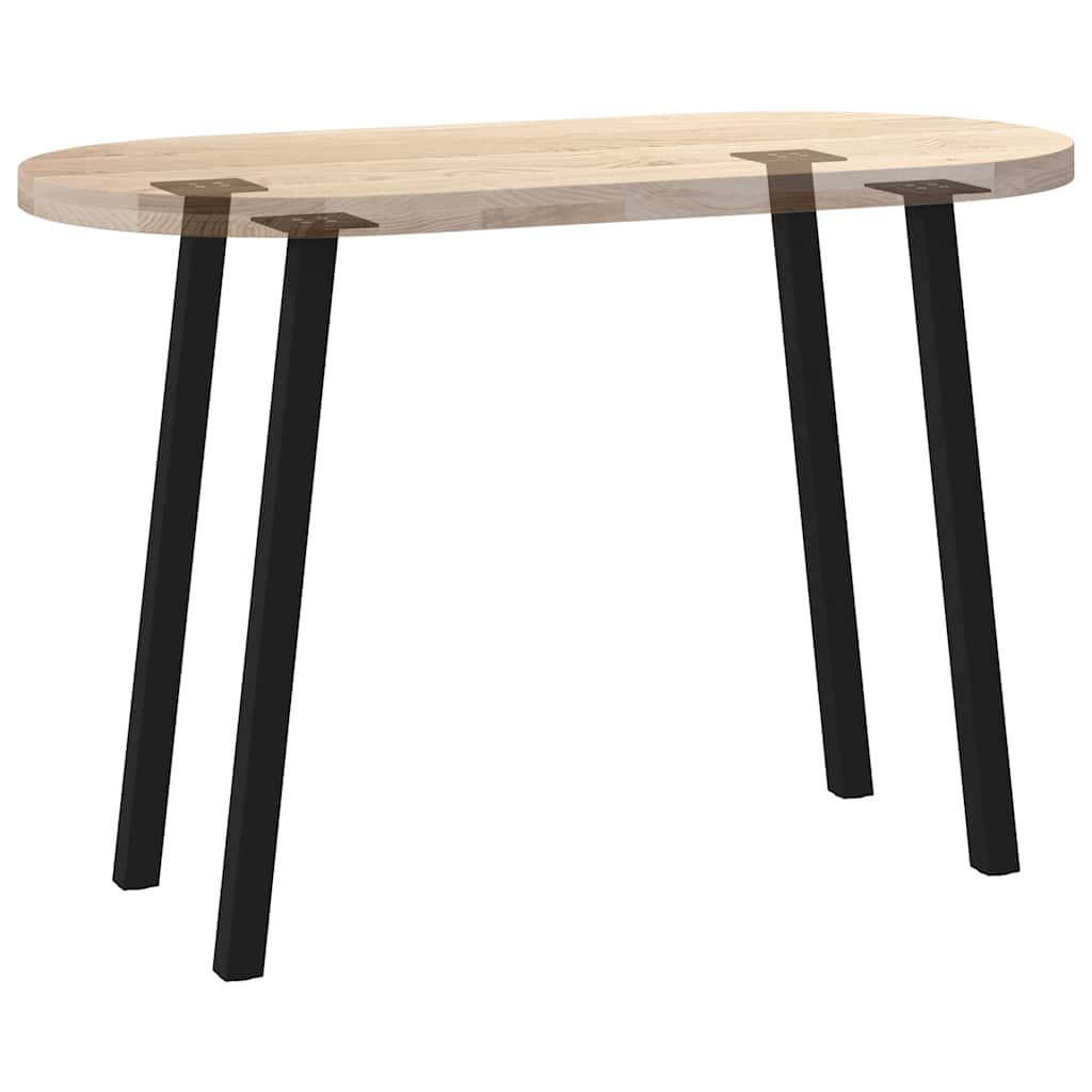vidaXL Nogi do stołu konsolowego 4 szt. Czarne 72 cm Stalowe