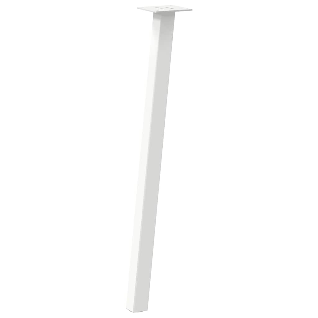 vidaXL Nogi do stołu konsolowego 4 szt. Białe 72 cm Stalowe