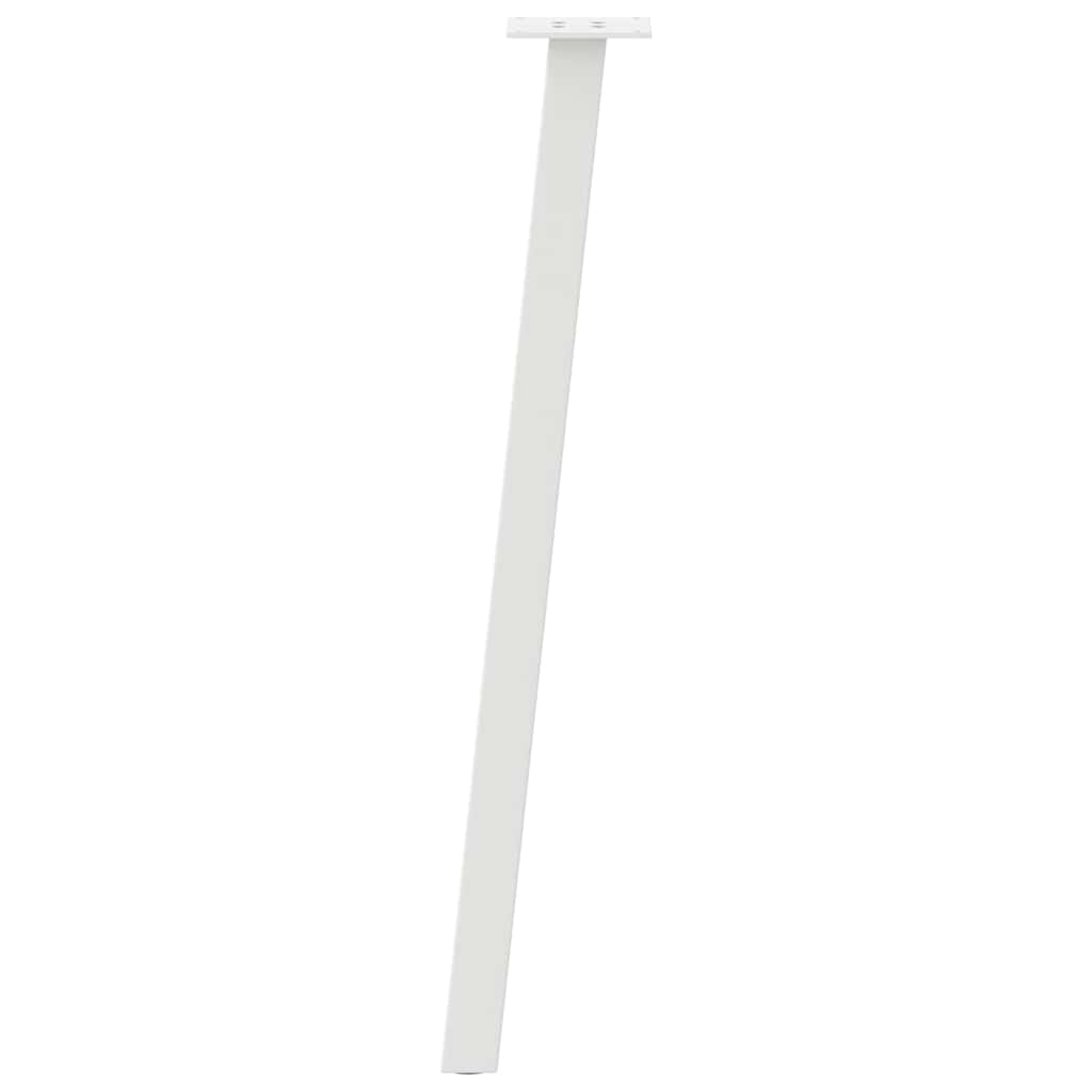 vidaXL Nogi do stołu konsolowego 4 szt. Białe 72 cm Stalowe