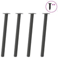 vidaXL Nogi do stołu konsolowego 4 szt. Antracyt 72 cm Stal