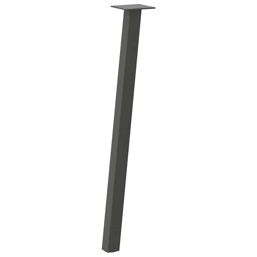 vidaXL Nogi do stołu konsolowego 4 szt. Antracyt 72 cm Stal
