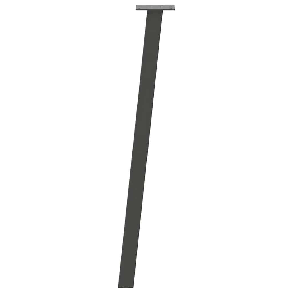 vidaXL Nogi do stołu konsolowego 4 szt. Antracyt 72 cm Stal