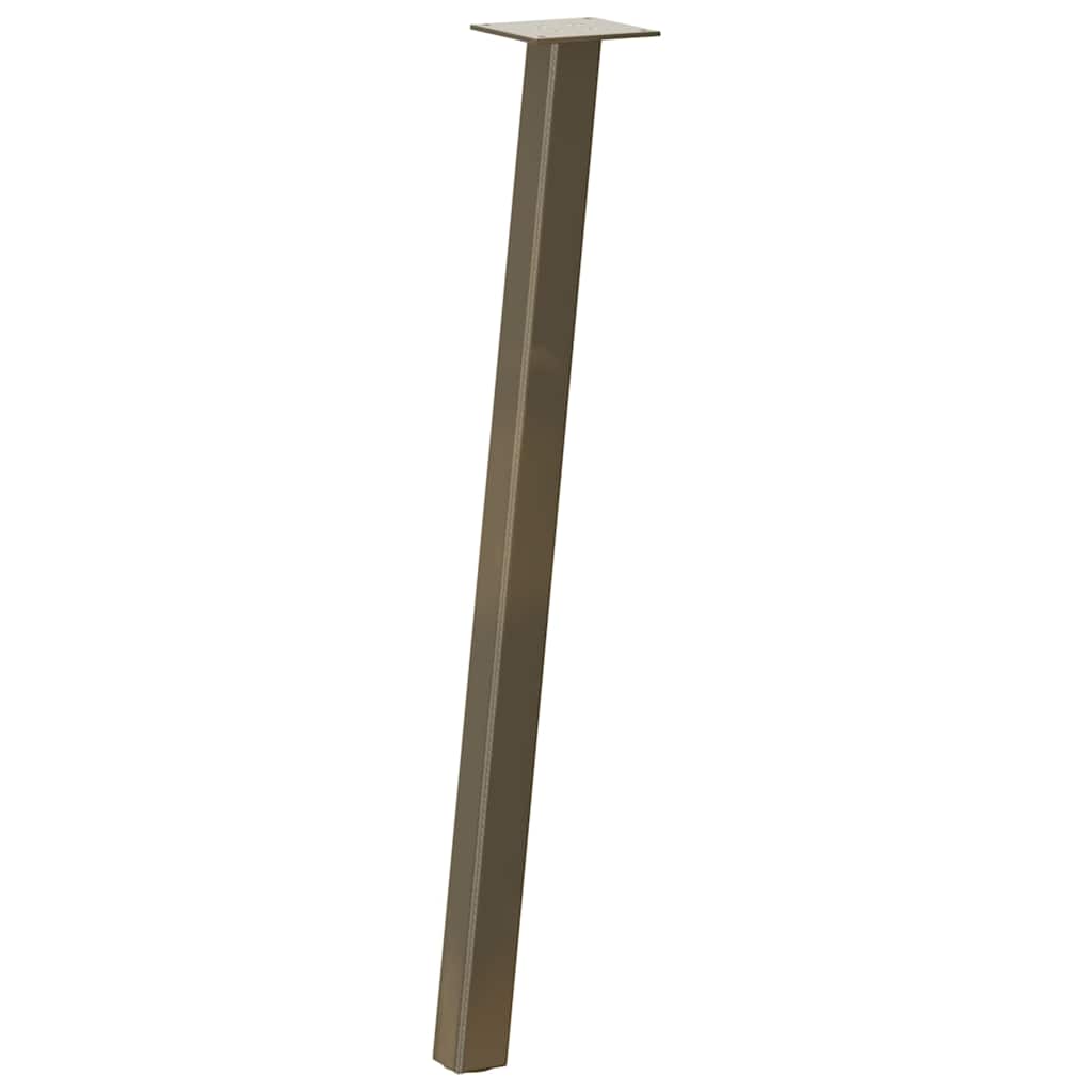 vidaXL Nogi do stołu konsolowego 4 szt. Naturalna stal 72 cm Stal