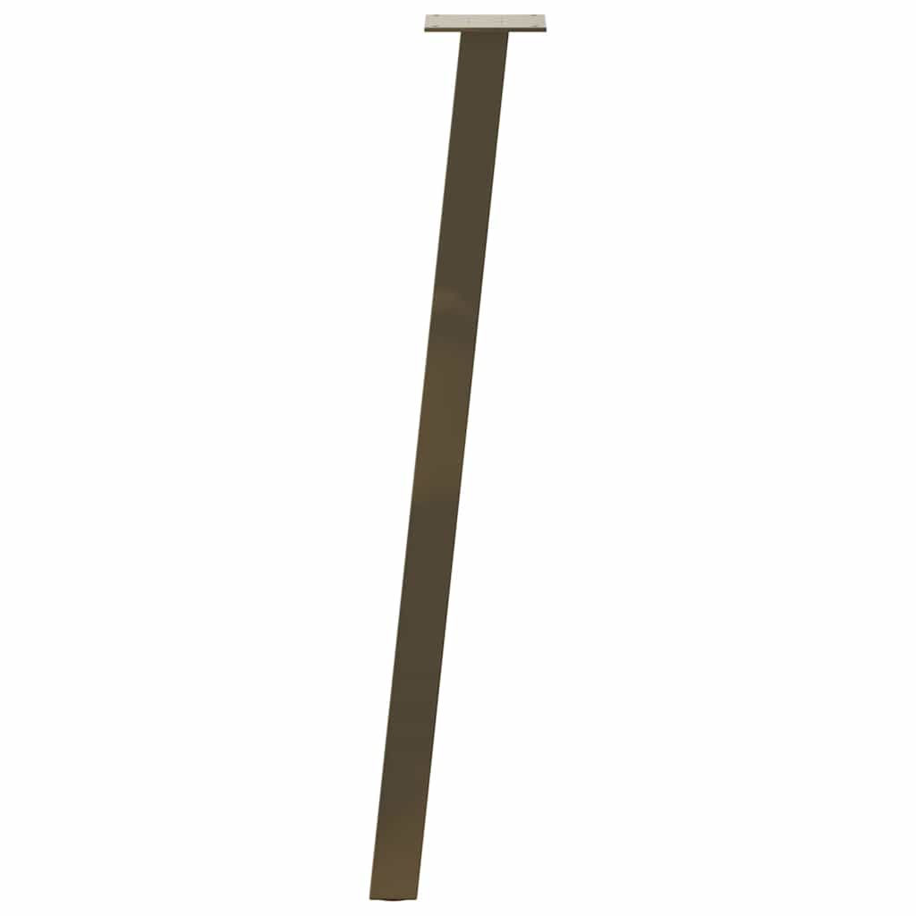 vidaXL Nogi do stołu konsolowego 4 szt. Naturalna stal 72 cm Stal