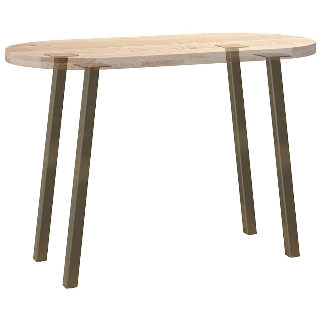 vidaXL Nogi do stołu konsolowego 4 szt. Naturalna stal 72 cm Stal