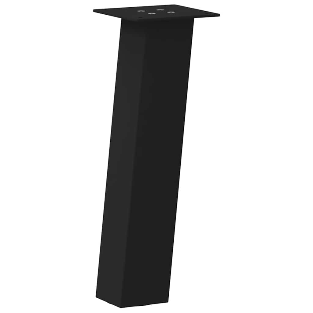 vidaXL Nogi do stolika kawowego 4 szt. Czarne 30 cm Stalowe