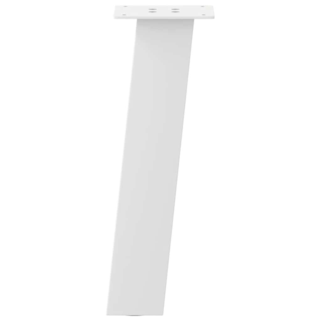 vidaXL Nogi do stolika kawowego 4 szt. Białe 30 cm Stalowe