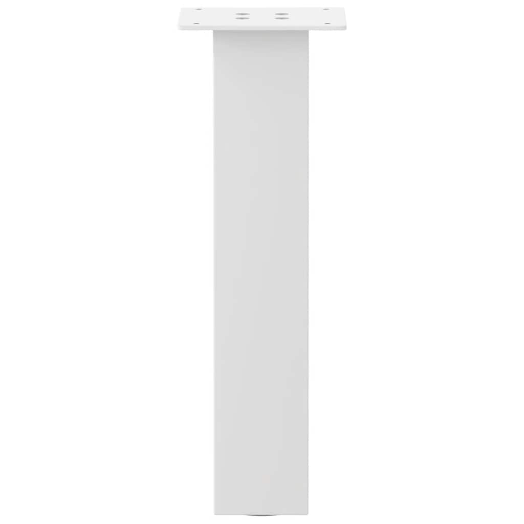 vidaXL Nogi do stolika kawowego 4 szt. Białe 30 cm Stalowe