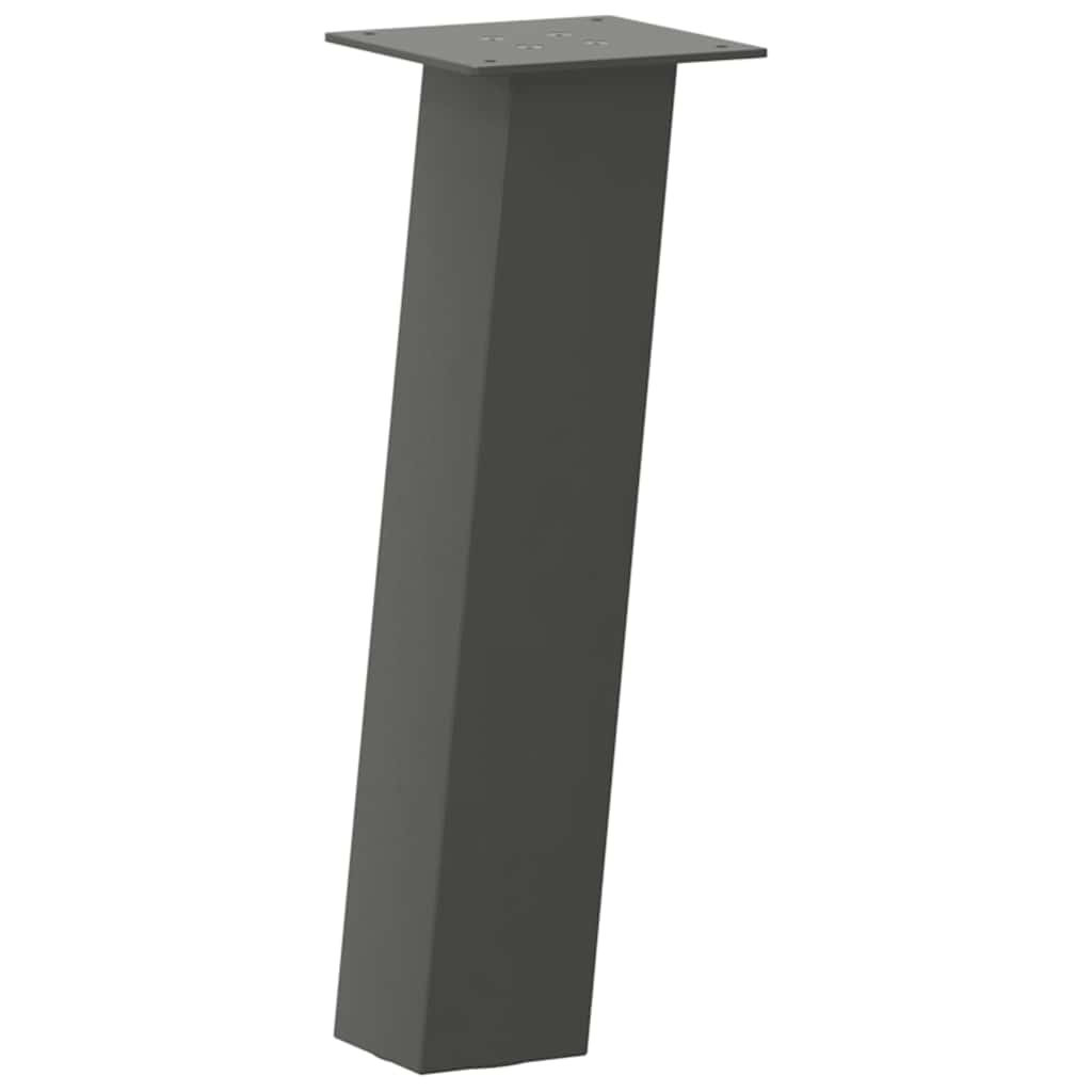 vidaXL Nogi do stolika kawowego 4 szt. Antracyt 30 cm Stal