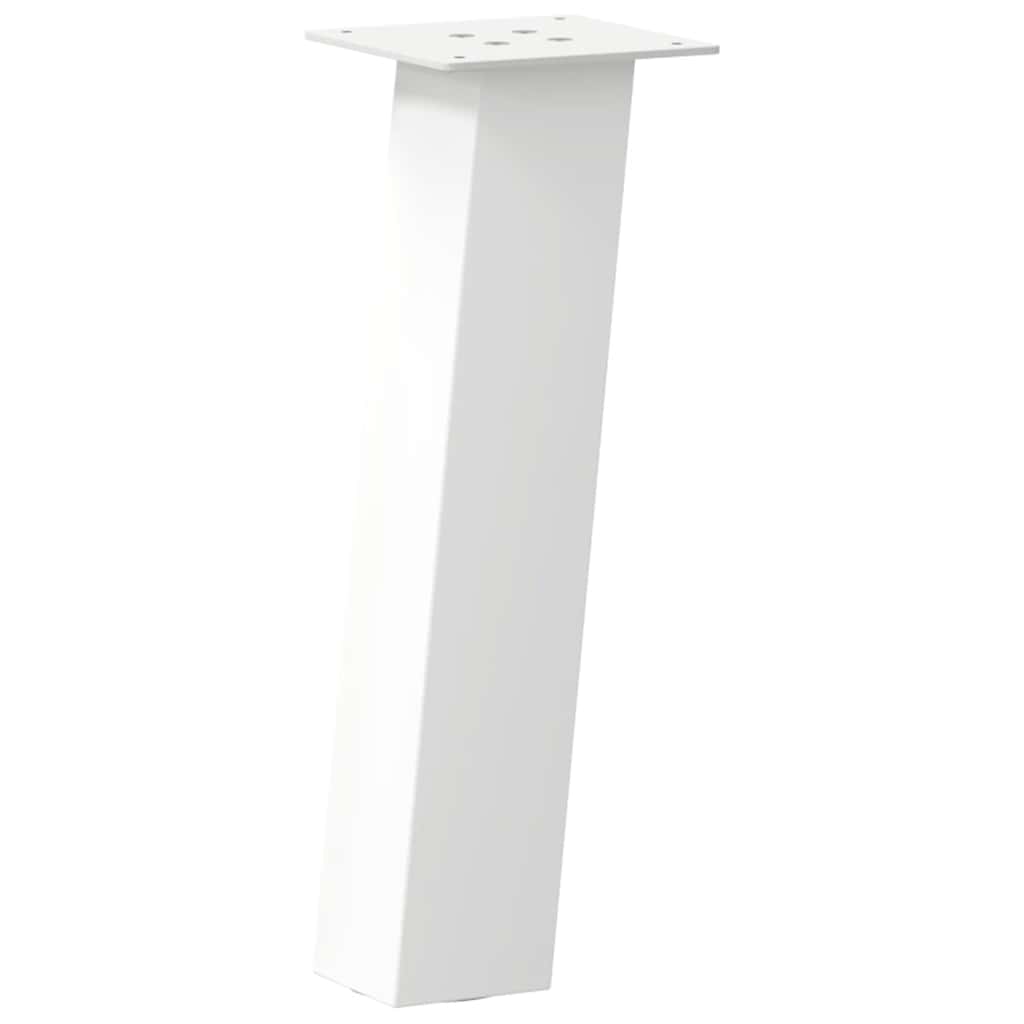 vidaXL Nogi do stolika kawowego 4 szt. Białe 42 cm Stalowe