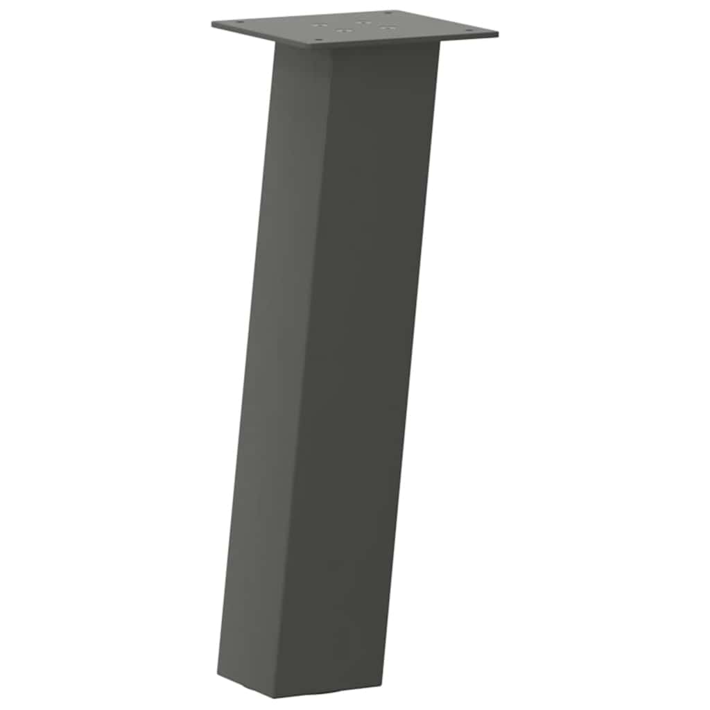 vidaXL Nogi do stolika kawowego 4 szt. Antracyt 42 cm Stal