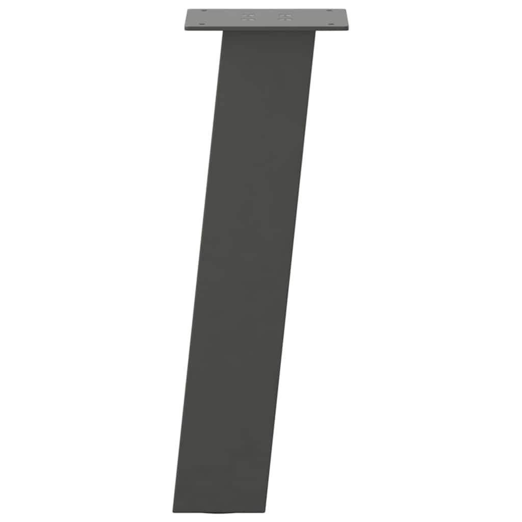 vidaXL Nogi do stolika kawowego 4 szt. Antracyt 42 cm Stal