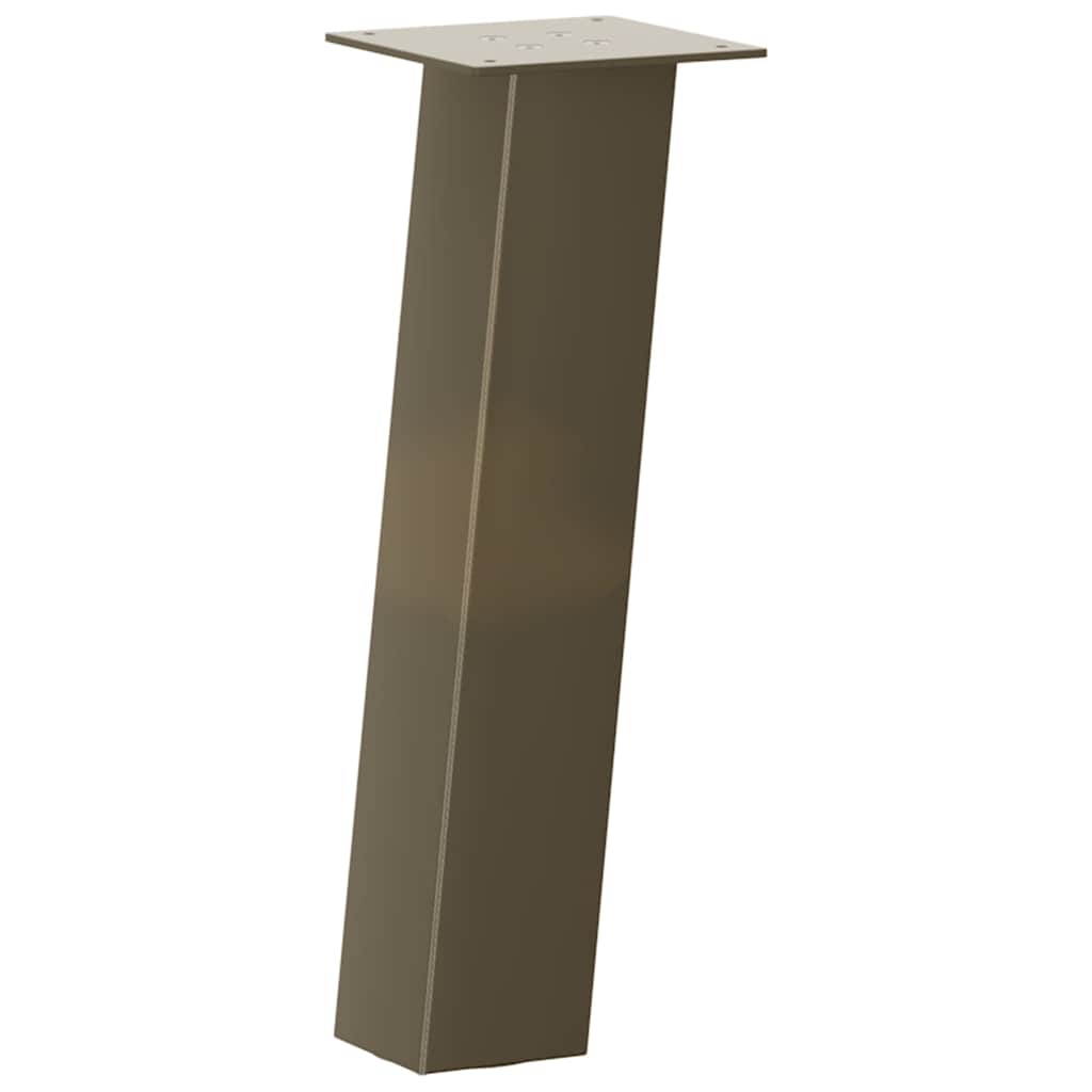 vidaXL Nogi do stolika kawowego 4 szt. Naturalna stal 42 cm Stal