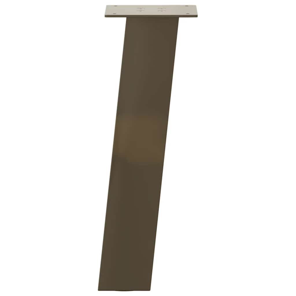 vidaXL Nogi do stolika kawowego 4 szt. Naturalna stal 42 cm Stal