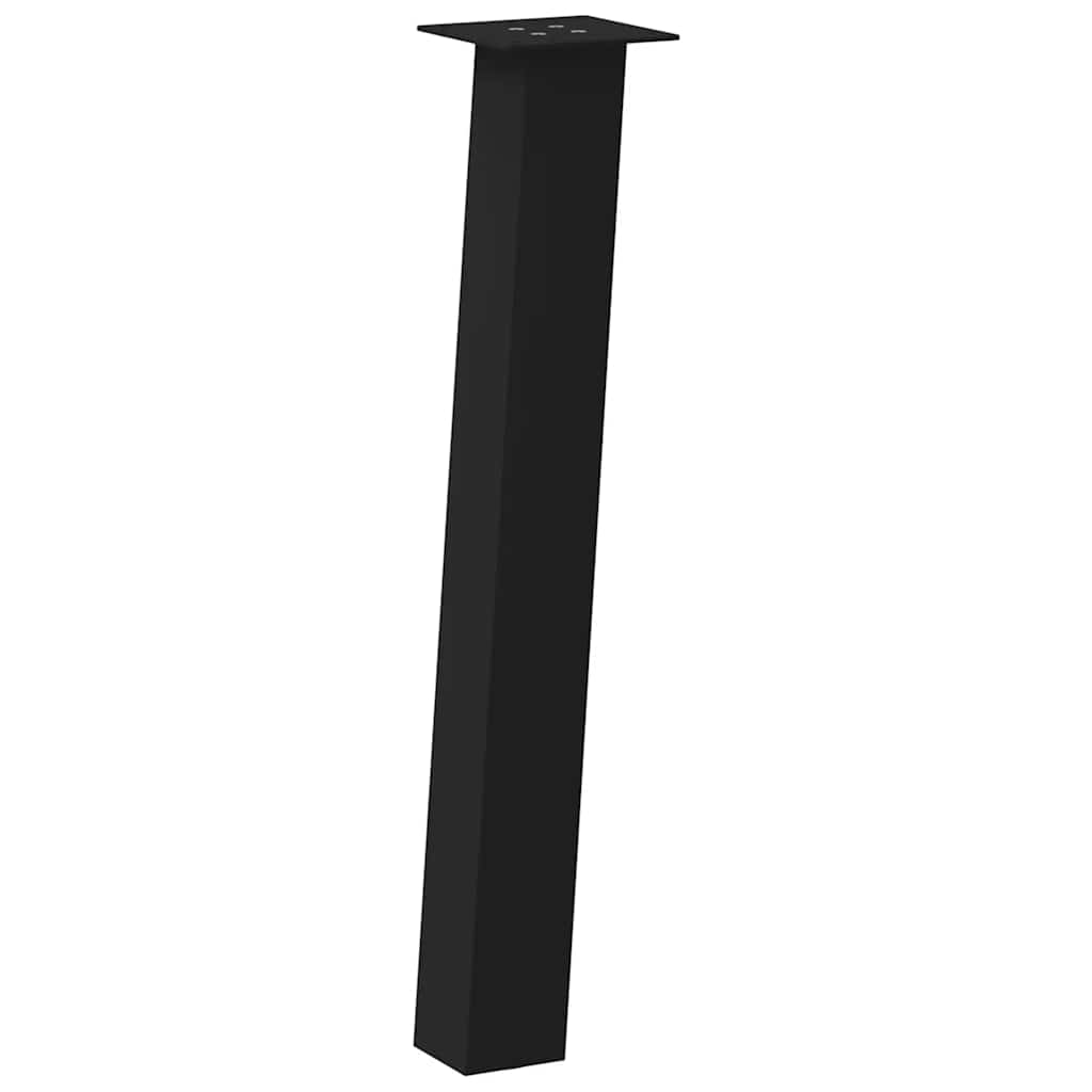 vidaXL Nogi do stołu konsolowego 4 szt. Czarne 72 cm Stalowe