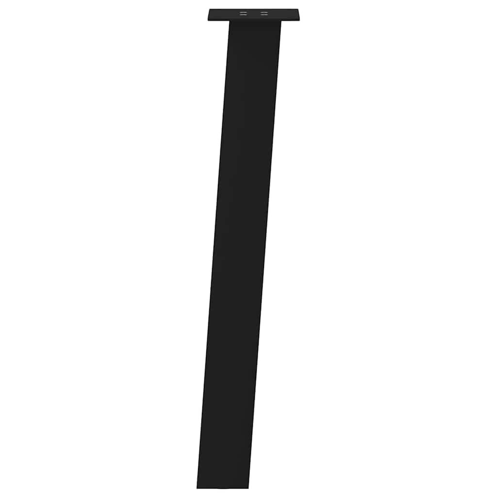vidaXL Nogi do stołu konsolowego 4 szt. Czarne 72 cm Stalowe